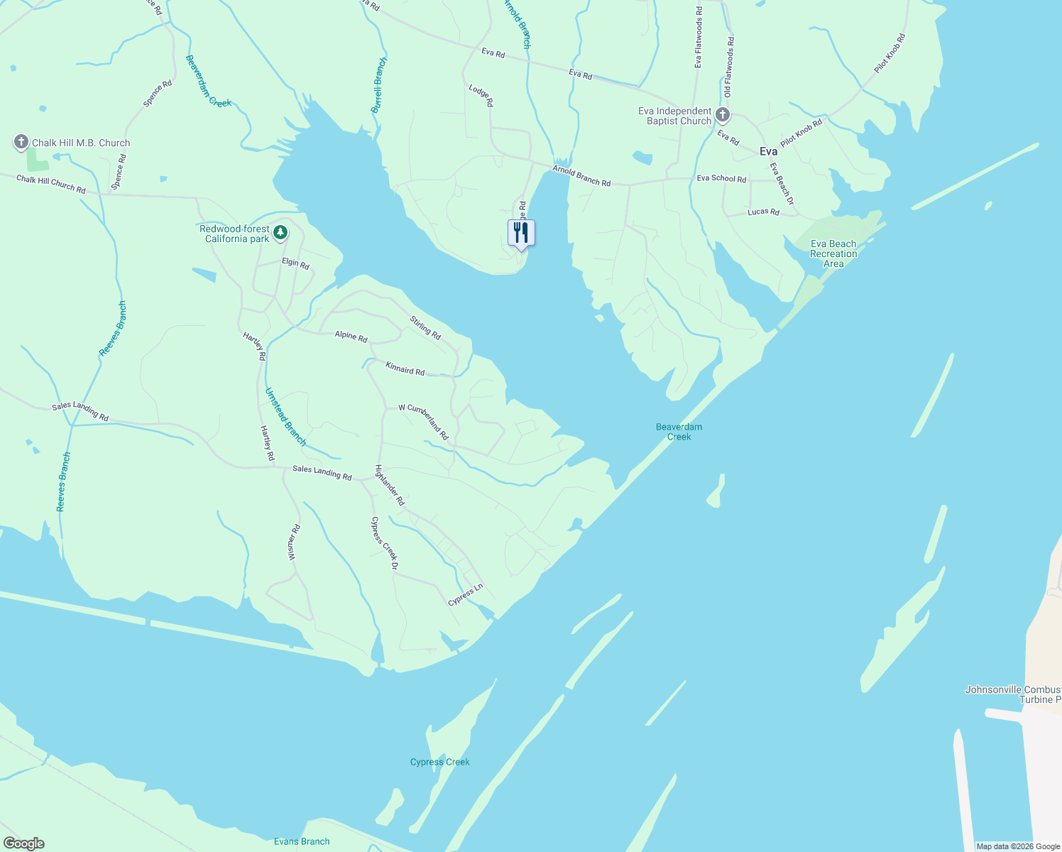 map of restaurants, bars, coffee shops, grocery stores, and more near 39 G and S Rock Ranch Rd in Camden
