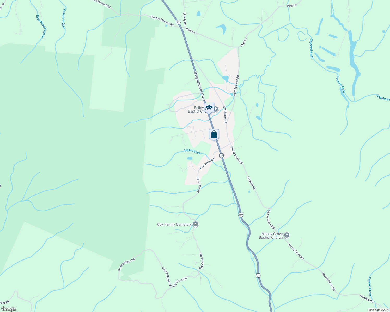 map of restaurants, bars, coffee shops, grocery stores, and more near 118 Jones Rd in Harriman