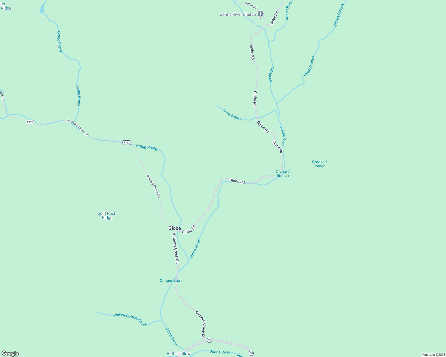 map of restaurants, bars, coffee shops, grocery stores, and more near 5984 Globe Road in Lenoir