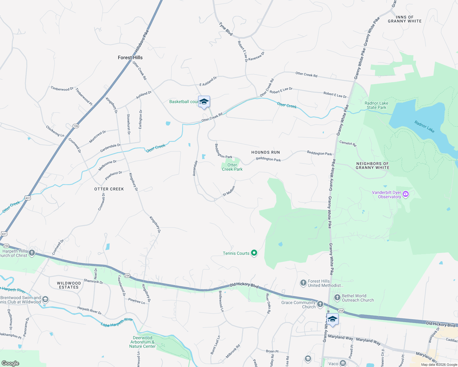 map of restaurants, bars, coffee shops, grocery stores, and more near 78 Saint Mellion in Nashville