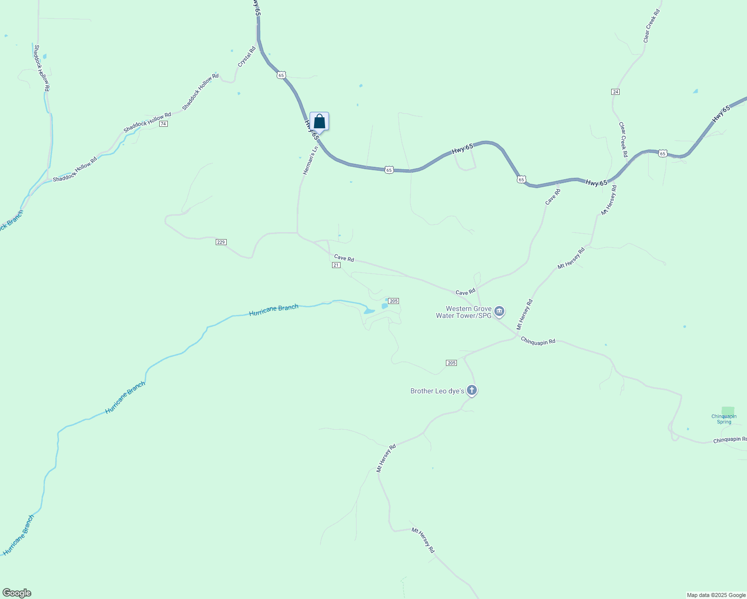 map of restaurants, bars, coffee shops, grocery stores, and more near in Pindall