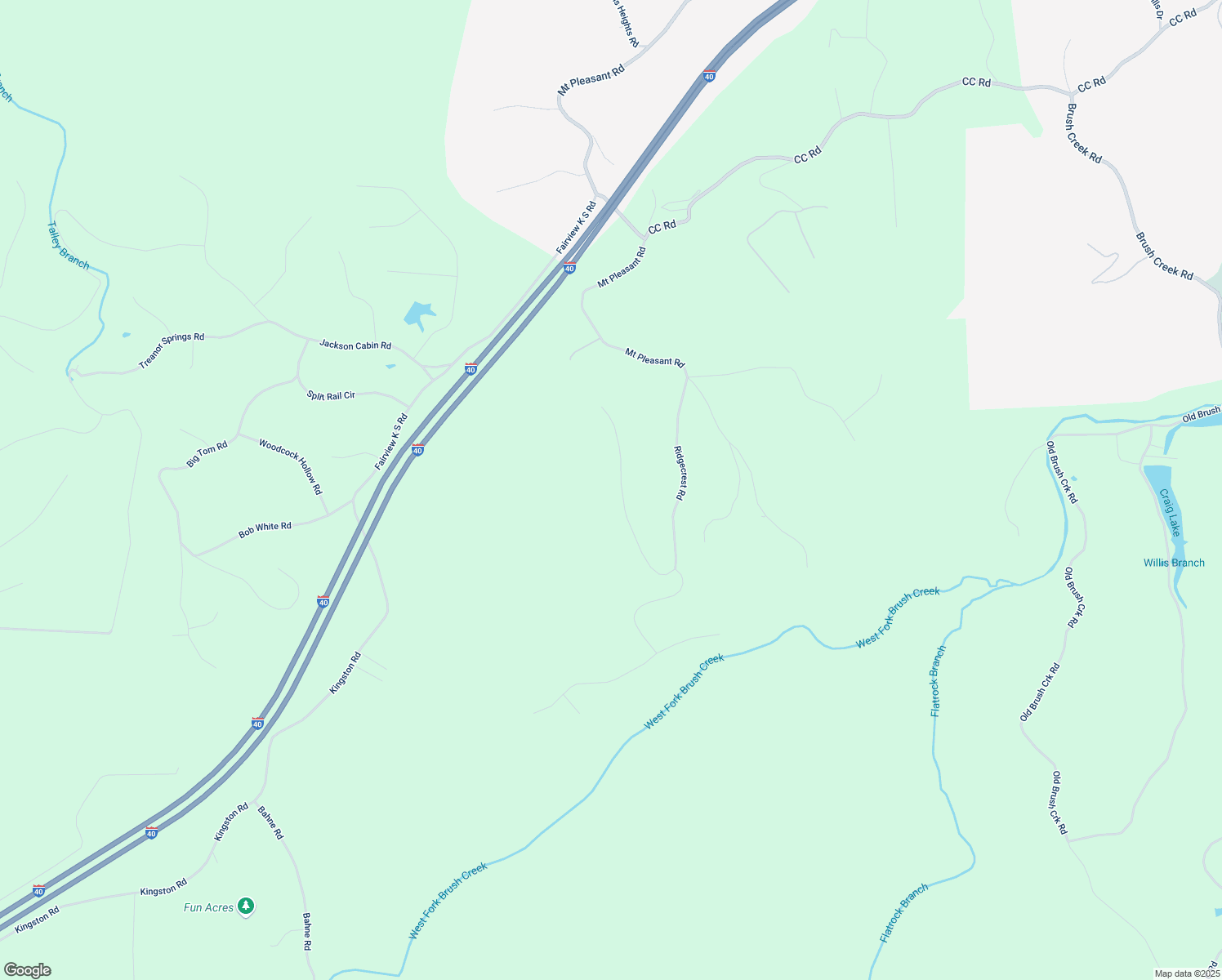map of restaurants, bars, coffee shops, grocery stores, and more near 1069 Skyline Drive in Kingston Springs
