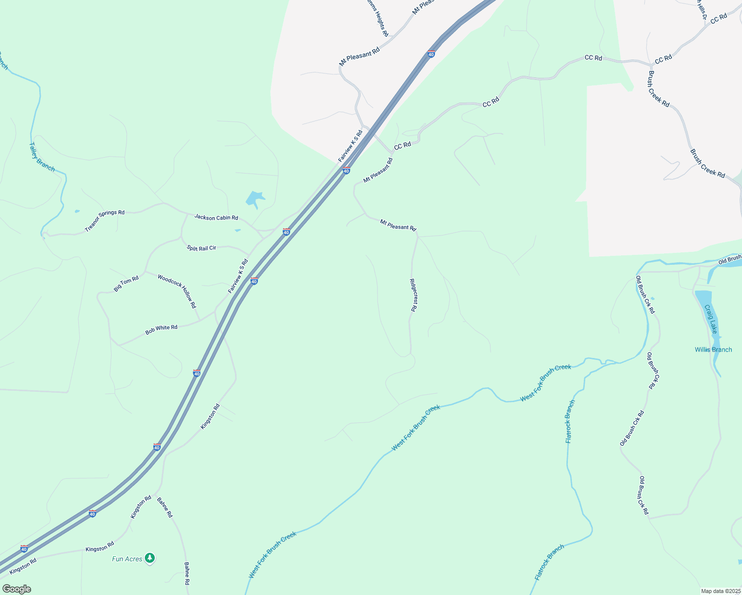 map of restaurants, bars, coffee shops, grocery stores, and more near 1069 Skyline Drive in Kingston Springs