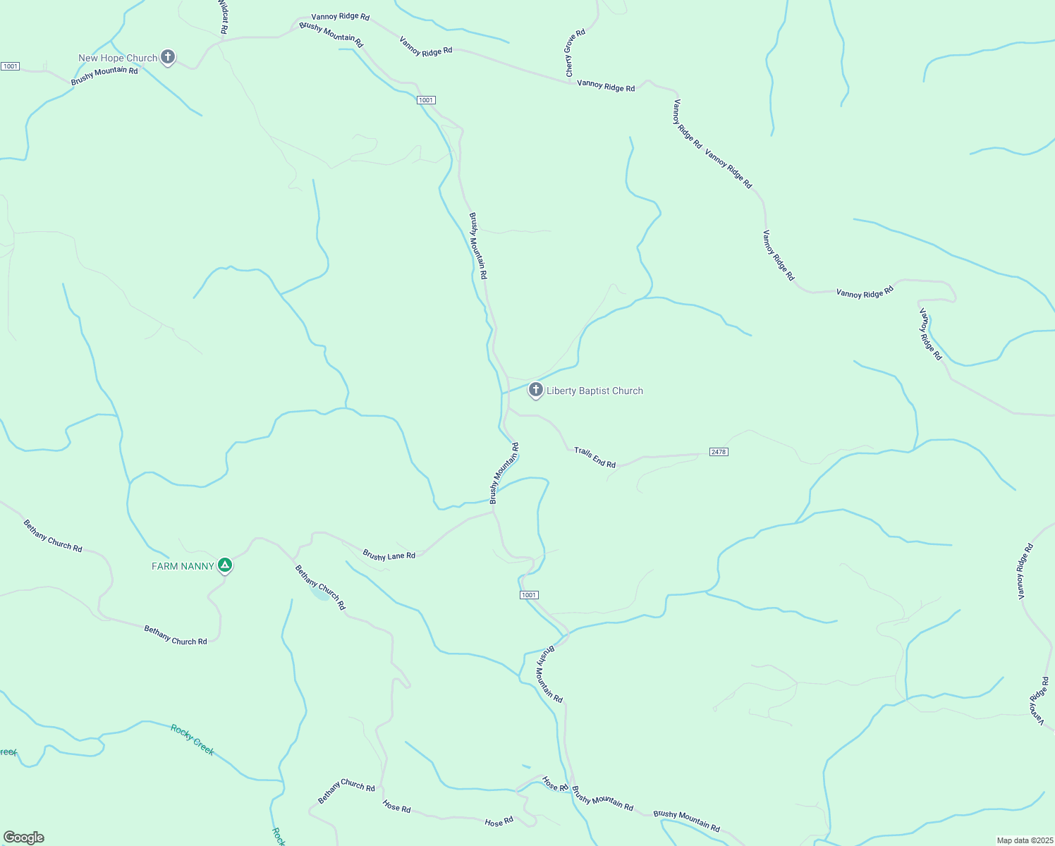 map of restaurants, bars, coffee shops, grocery stores, and more near 170 Trails End Road in Moravian Falls