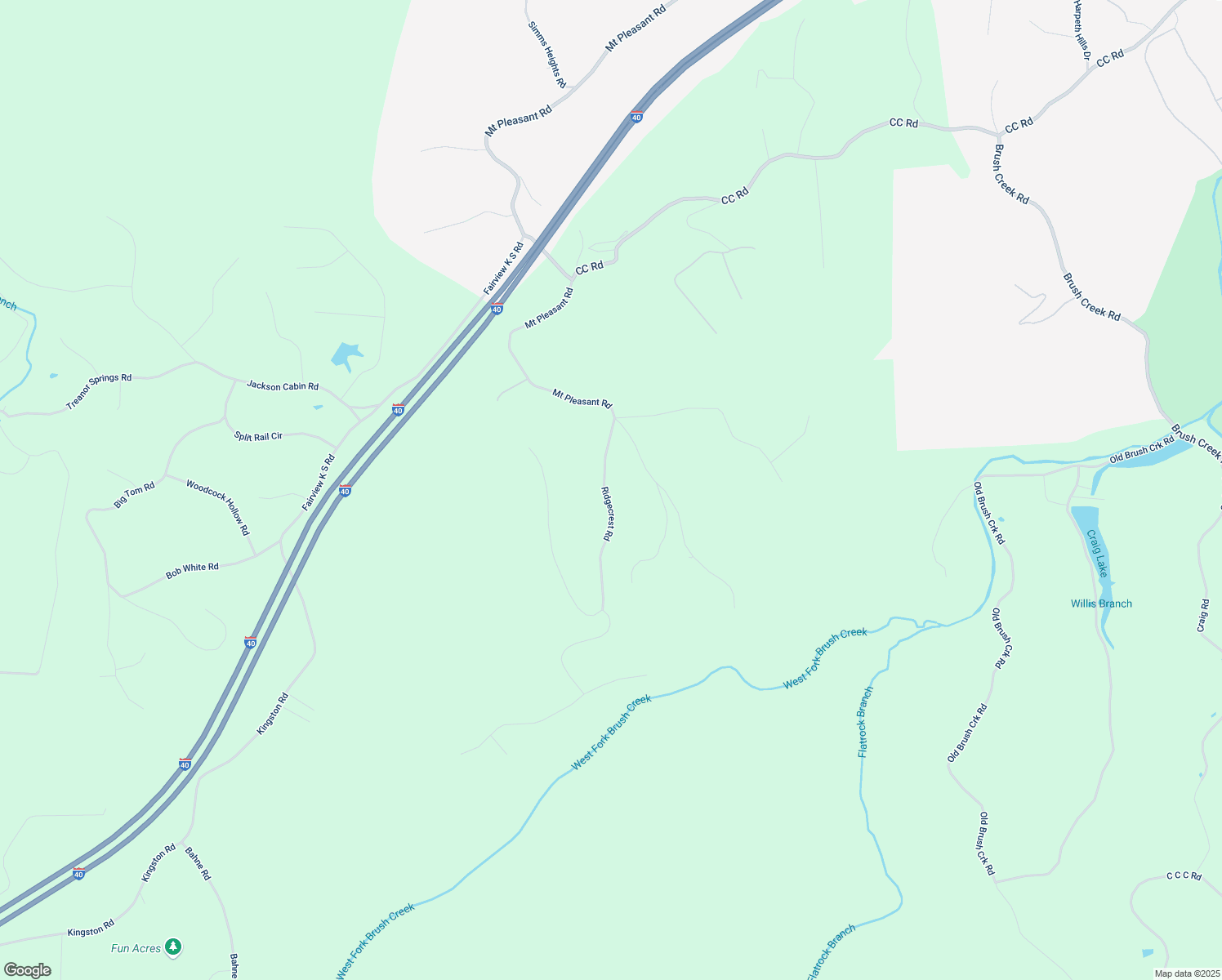 map of restaurants, bars, coffee shops, grocery stores, and more near 1029 Ridgecrest Road in Kingston Springs