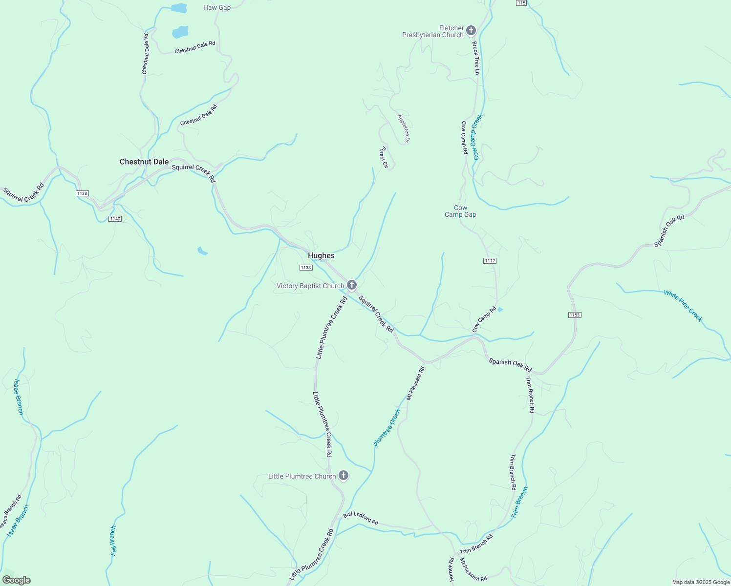 map of restaurants, bars, coffee shops, grocery stores, and more near 424 Squirrel Creek Road in Newland