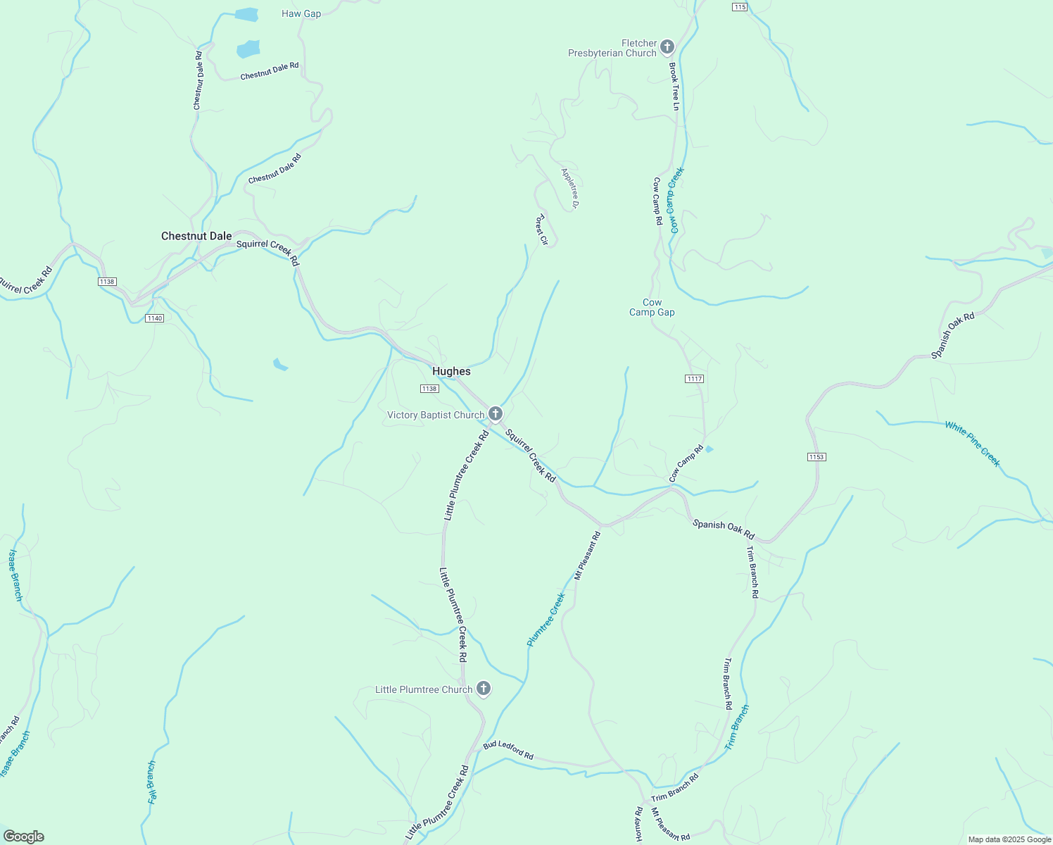 map of restaurants, bars, coffee shops, grocery stores, and more near 424 Squirrel Creek Road in Newland