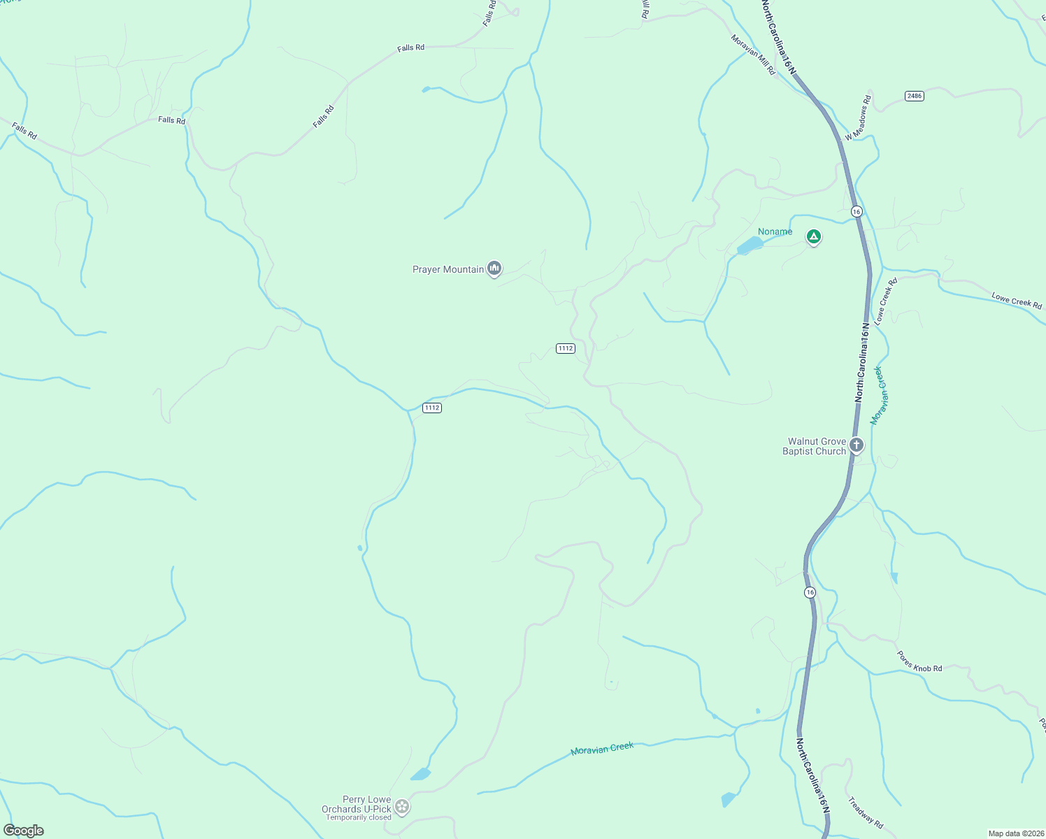 map of restaurants, bars, coffee shops, grocery stores, and more near 256 Nahum Road in Moravian Falls