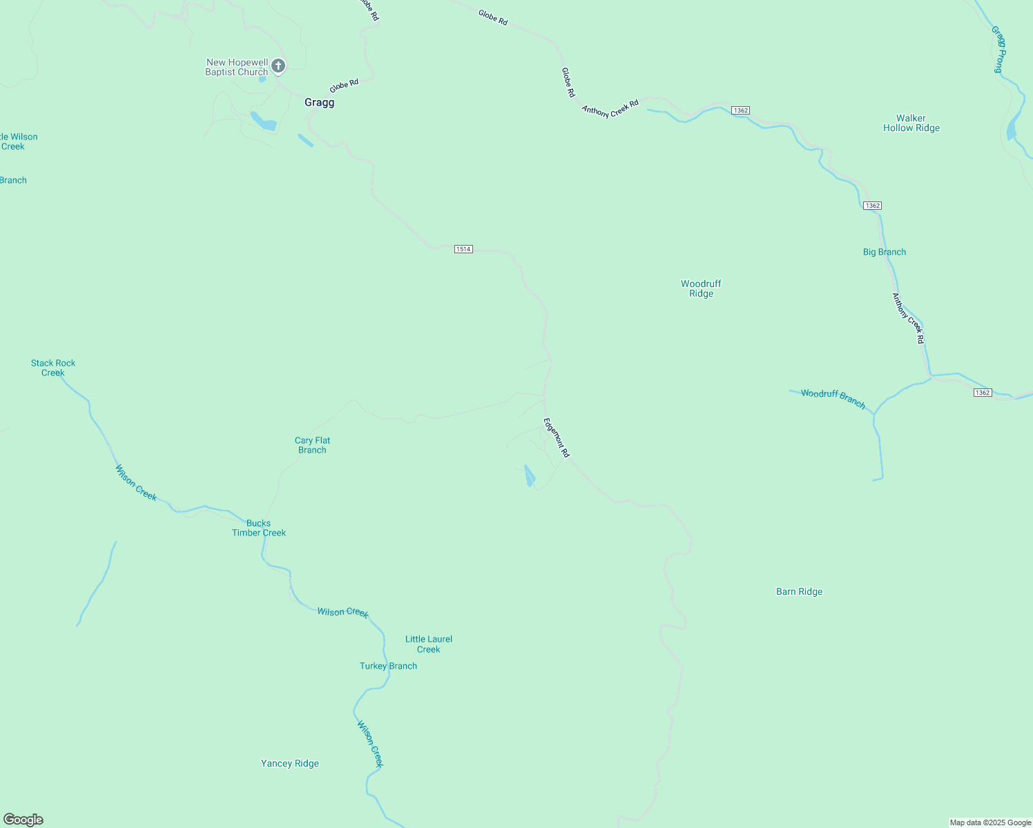 map of restaurants, bars, coffee shops, grocery stores, and more near 116 Wilson Creek Lane in Collettsville