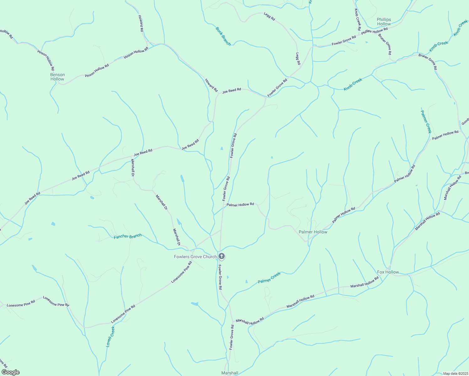 map of restaurants, bars, coffee shops, grocery stores, and more near 1944 Fowler Grove Road in Bybee