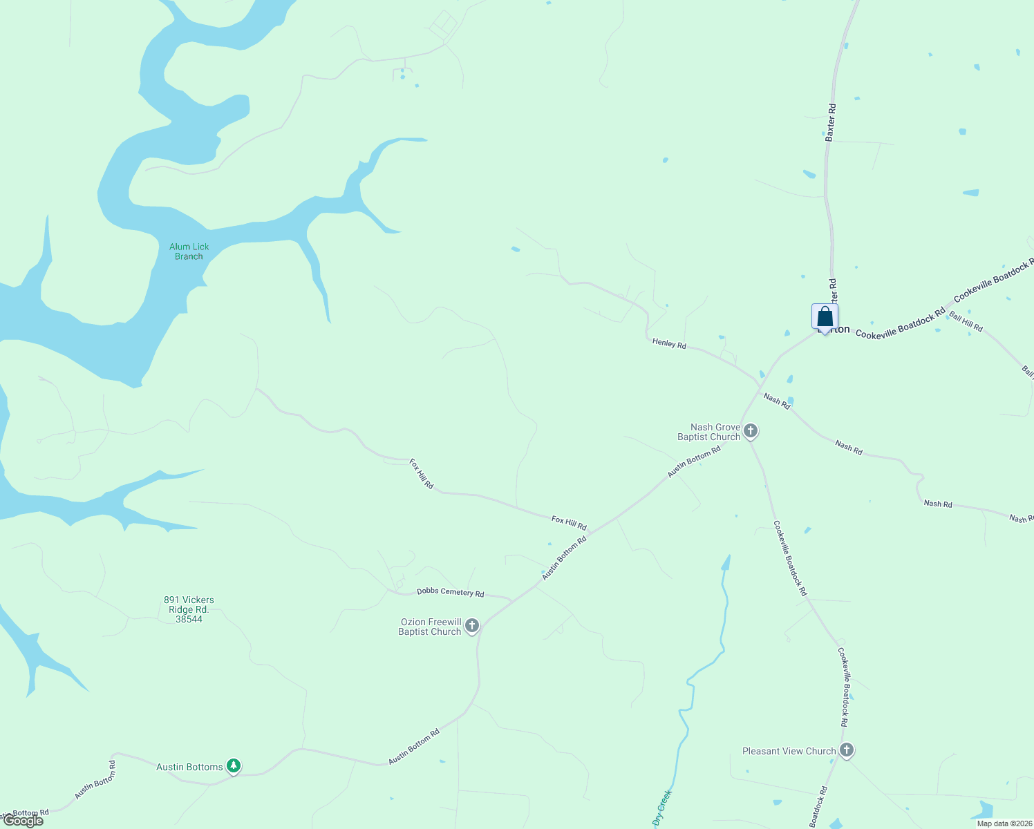 map of restaurants, bars, coffee shops, grocery stores, and more near 6940-7340 Ashburn Rd in Baxter