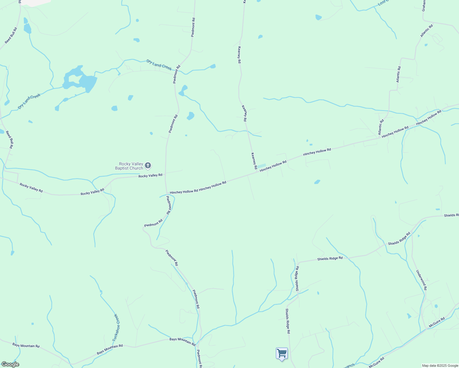 map of restaurants, bars, coffee shops, grocery stores, and more near 1077 Hinchey Hollow Road in New Market