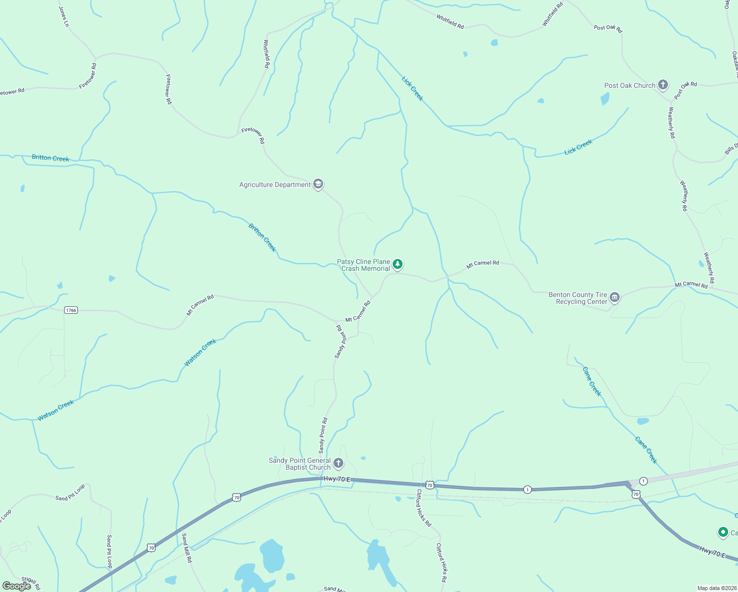 map of restaurants, bars, coffee shops, grocery stores, and more near 2930 Mount Carmel Road in Camden