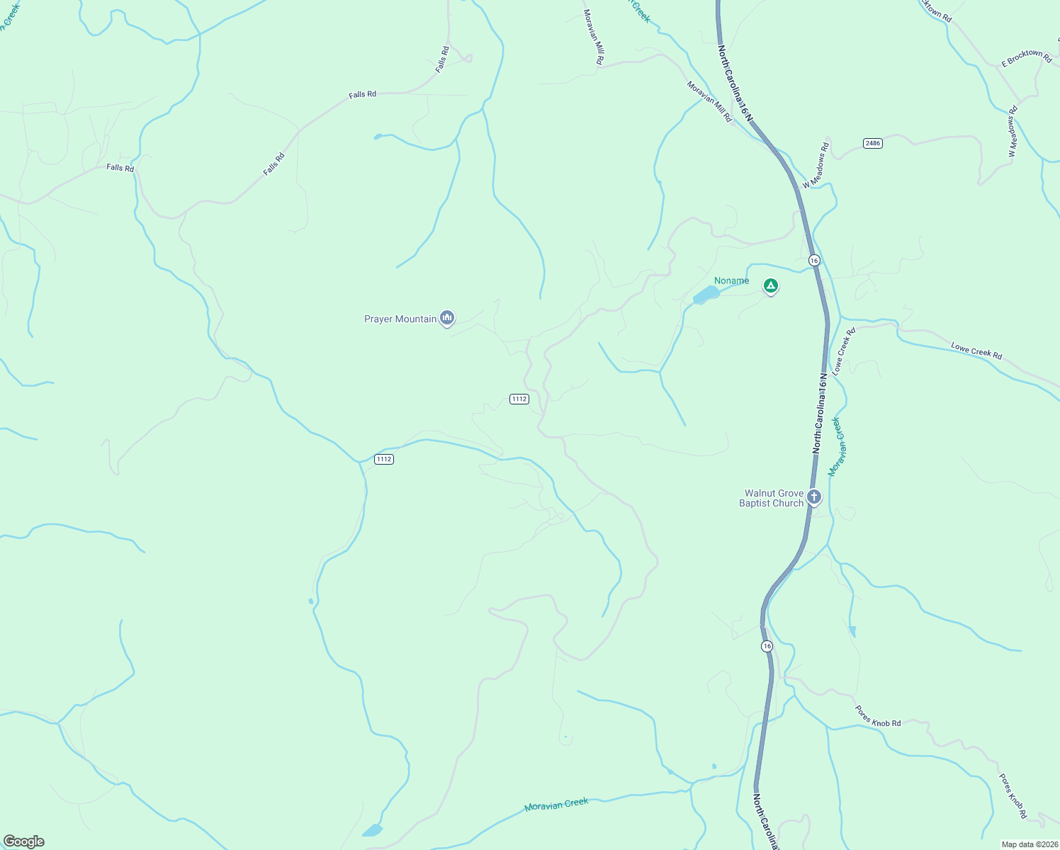 map of restaurants, bars, coffee shops, grocery stores, and more near 105 Broyhill Road in Moravian Falls