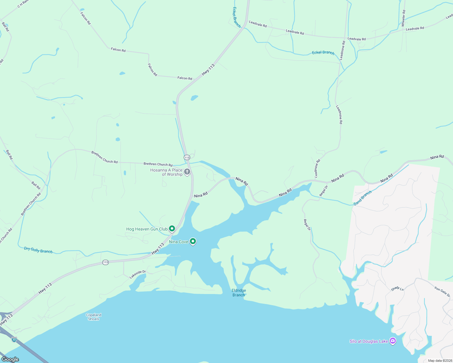 map of restaurants, bars, coffee shops, grocery stores, and more near 2767 Nina Rd in White Pine