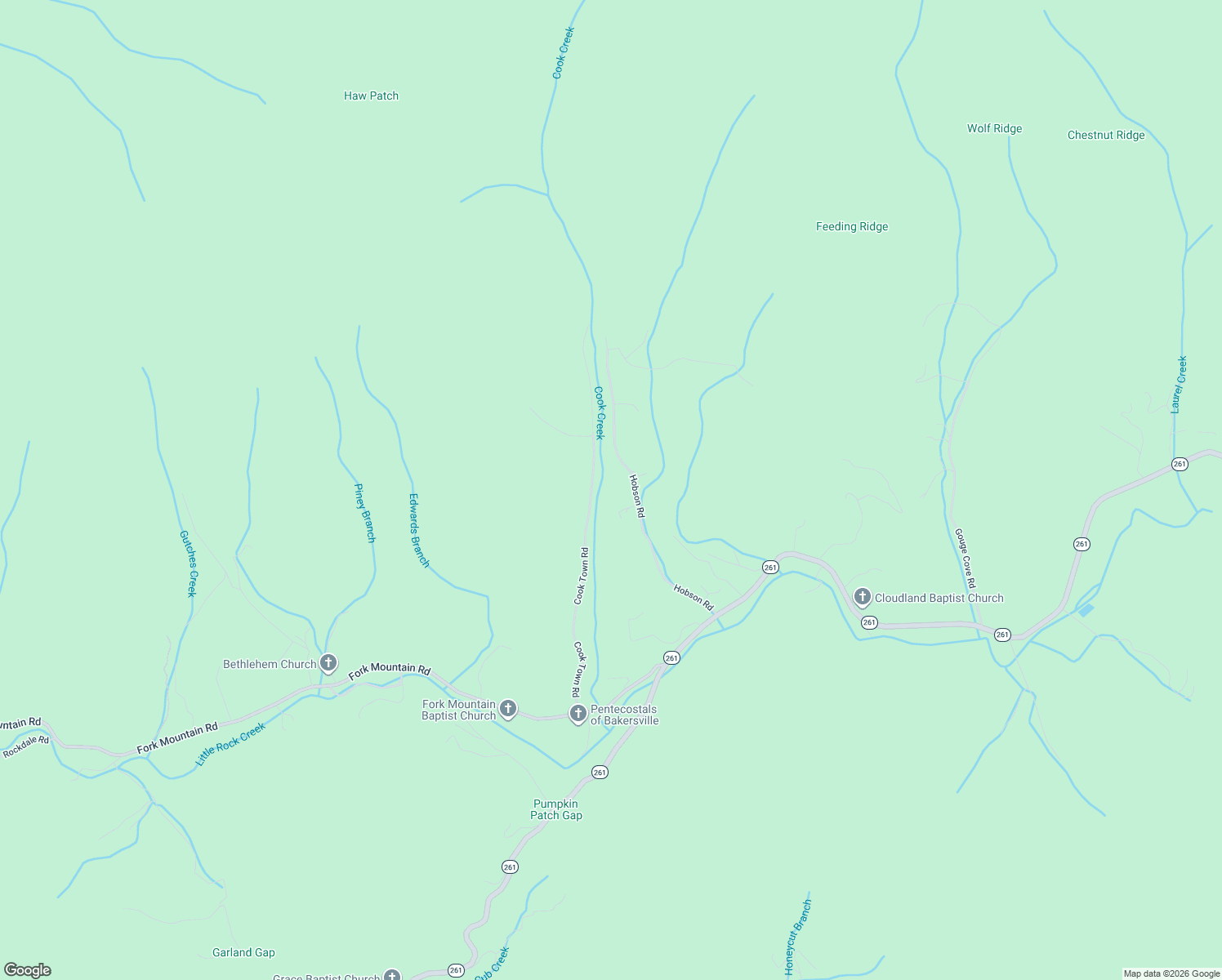map of restaurants, bars, coffee shops, grocery stores, and more near 435 Hobson Road in Bakersville