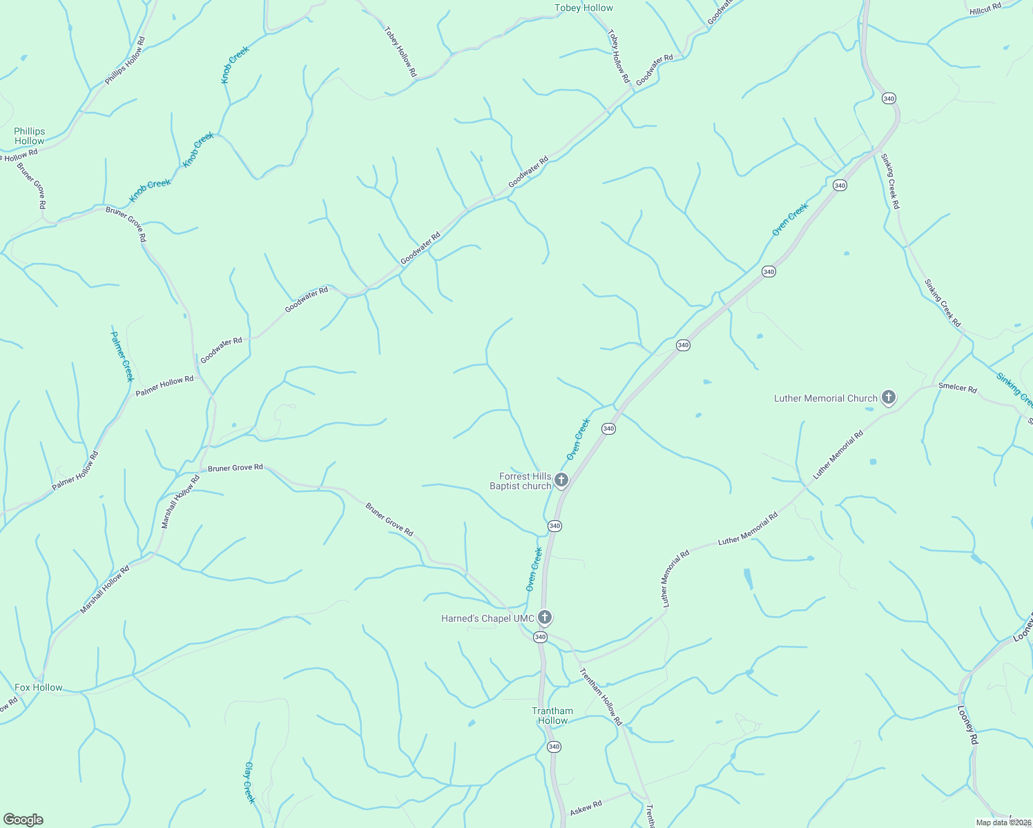 map of restaurants, bars, coffee shops, grocery stores, and more near 1499 Keesel Hollow Road in Parrottsville