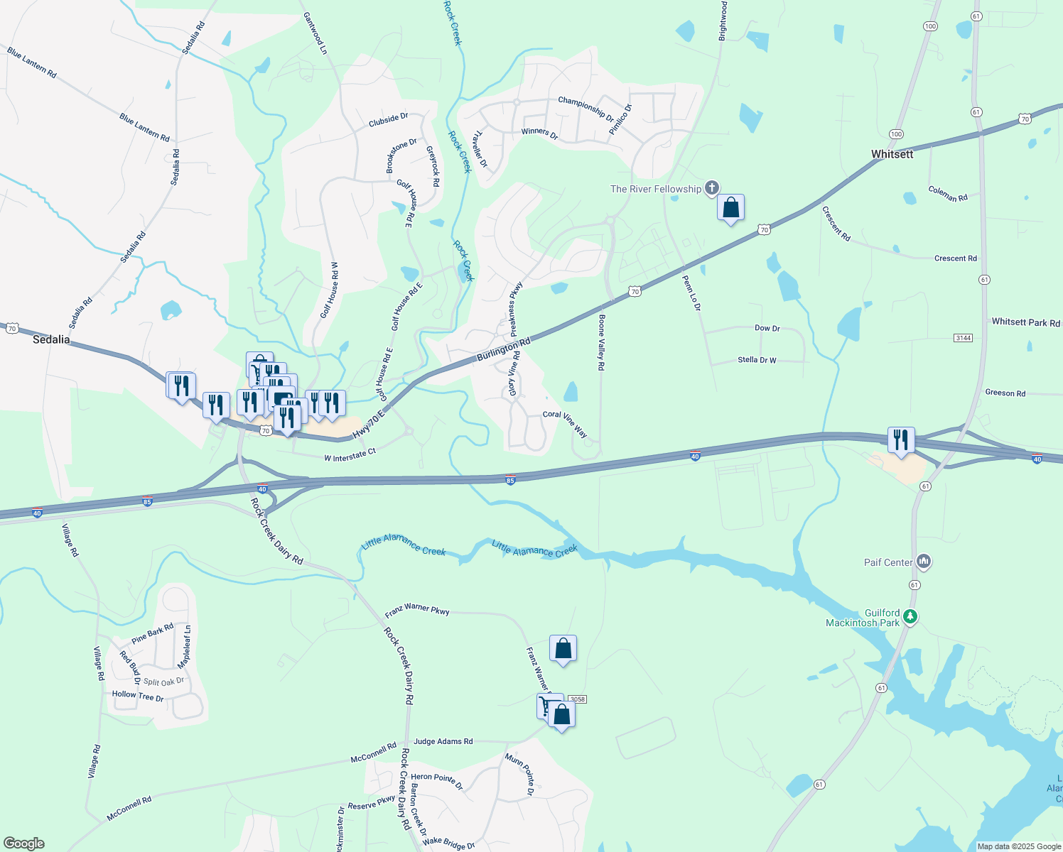 1135 Glory Vine Road, Whitsett NC Walk Score