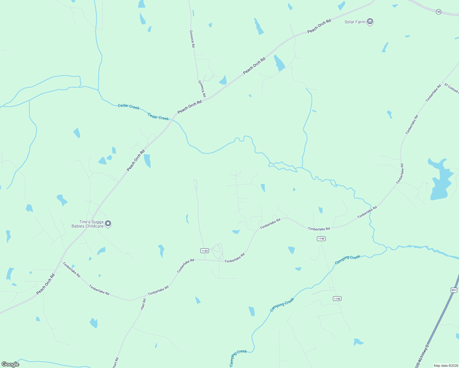 map of restaurants, bars, coffee shops, grocery stores, and more near 223 Pine Ridge Drive in Franklinton