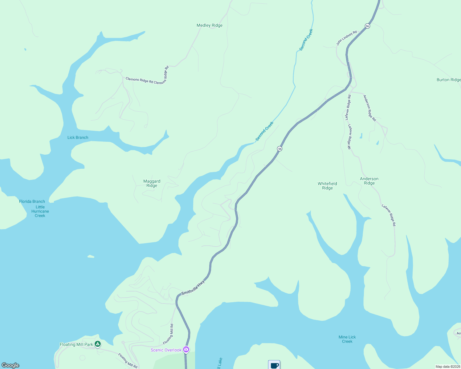 map of restaurants, bars, coffee shops, grocery stores, and more near 120 Captains Point in Silver Point