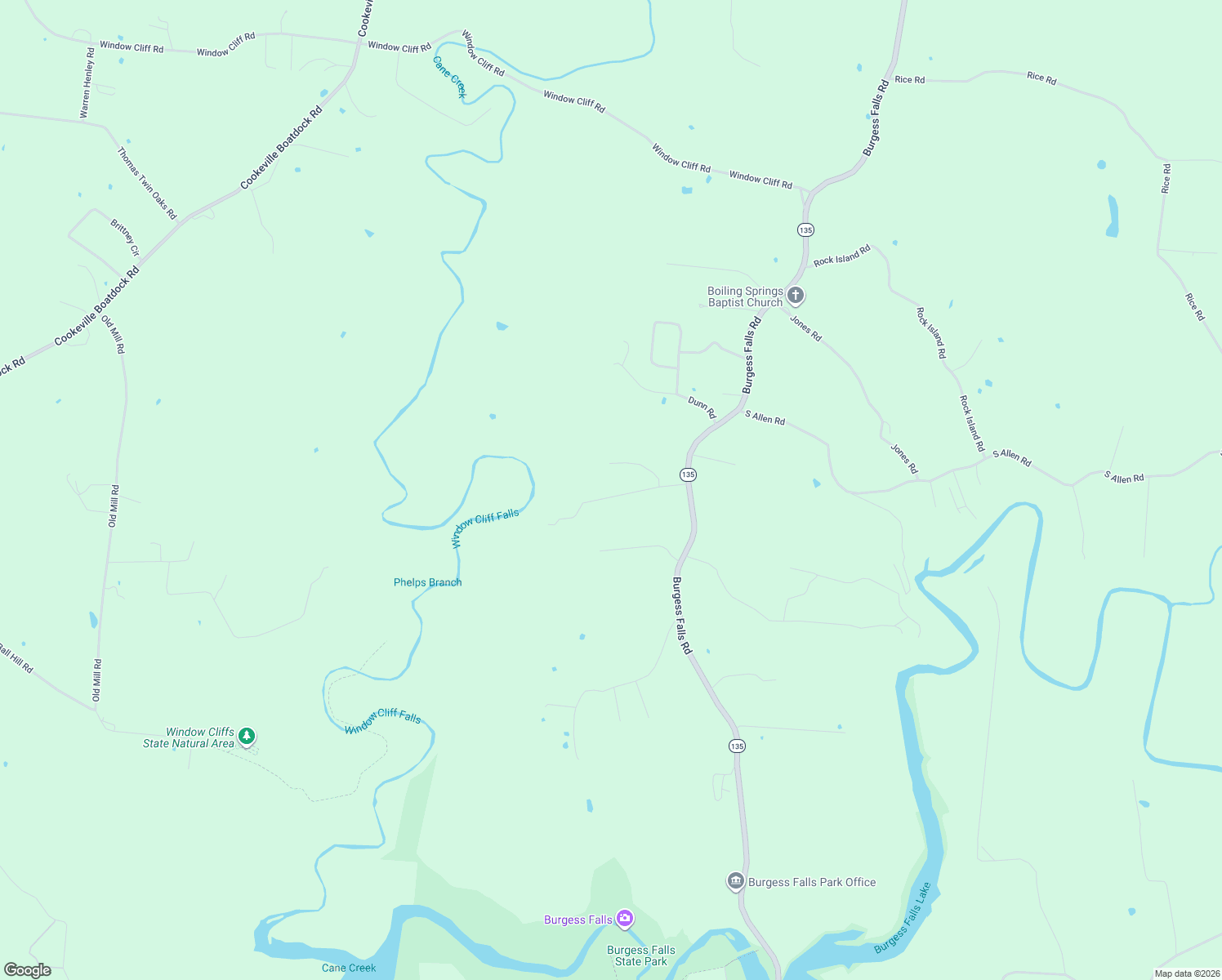 map of restaurants, bars, coffee shops, grocery stores, and more near 4871 New Window Cliff Rd in Baxter