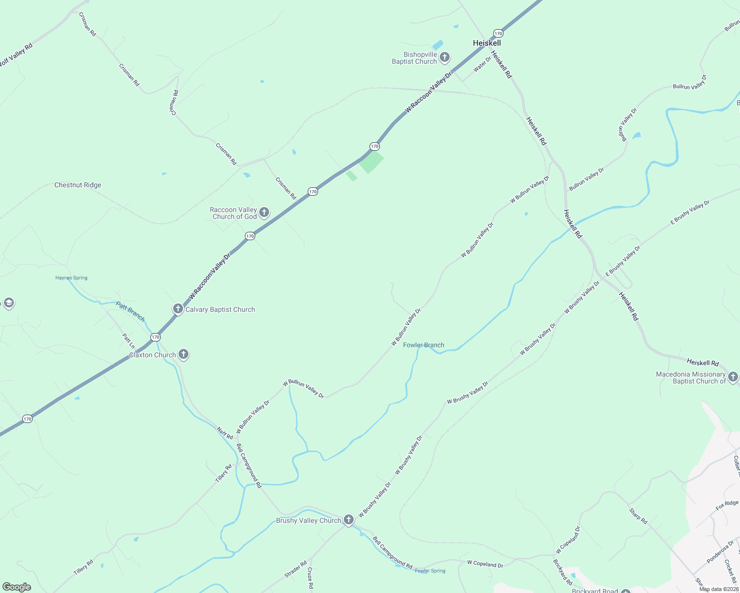 map of restaurants, bars, coffee shops, grocery stores, and more near in Heiskell