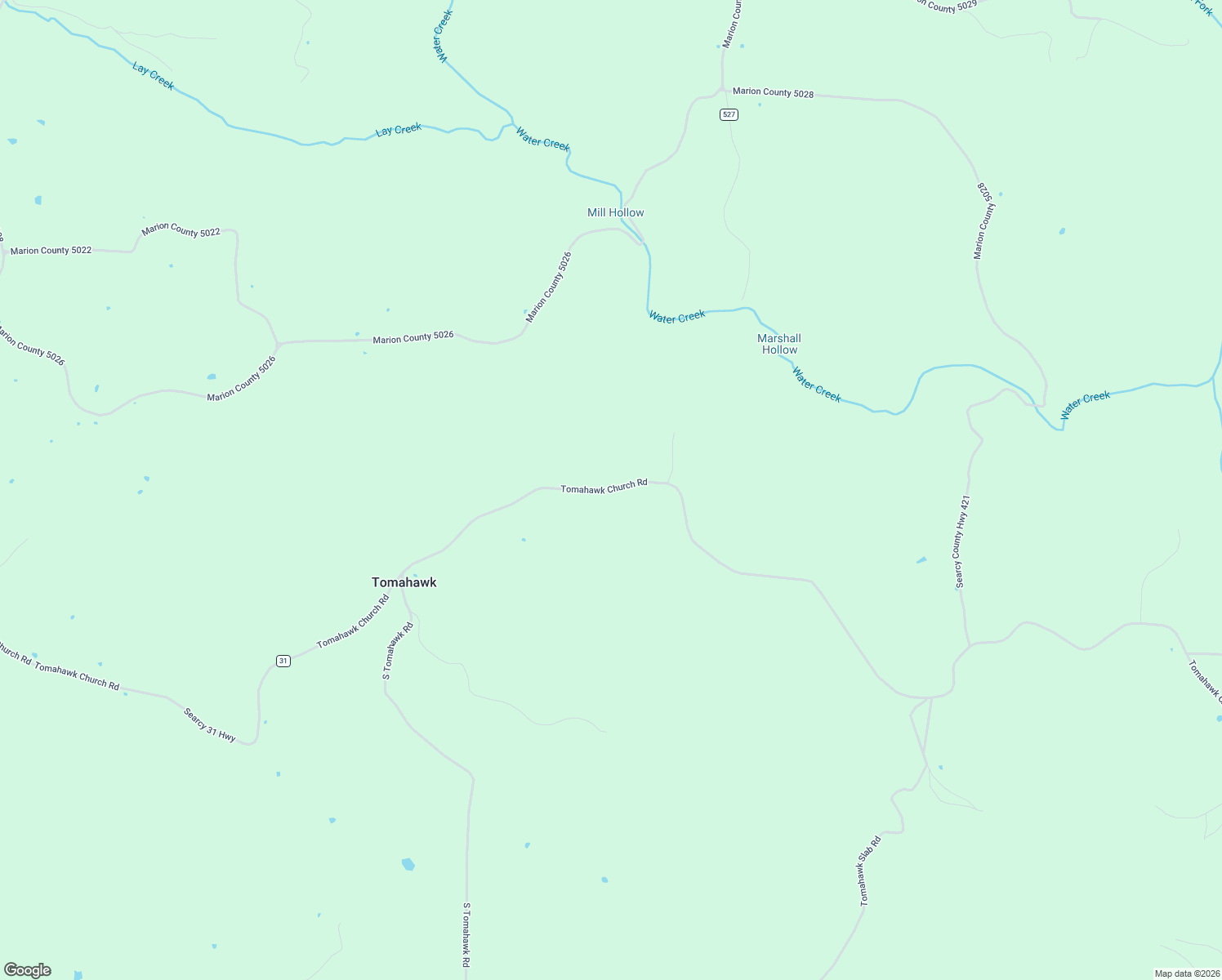 map of restaurants, bars, coffee shops, grocery stores, and more near Searcy 31 Highway in Saint Joe