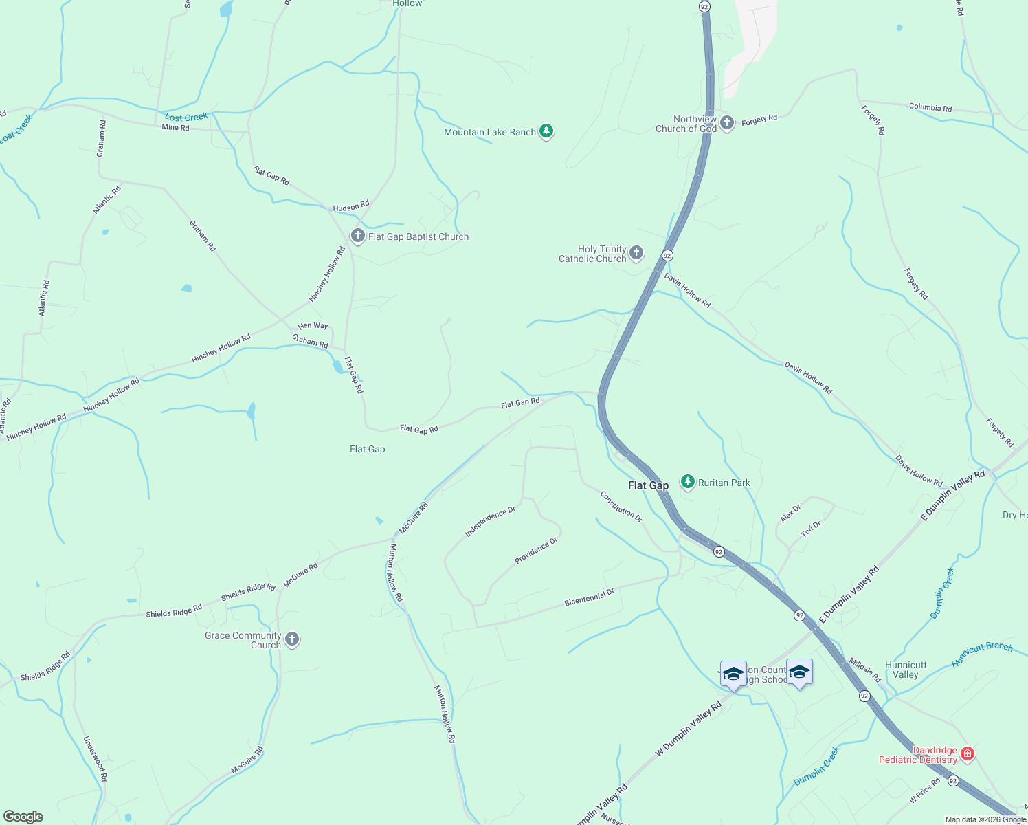 map of restaurants, bars, coffee shops, grocery stores, and more near 480 McGuire Road in New Market