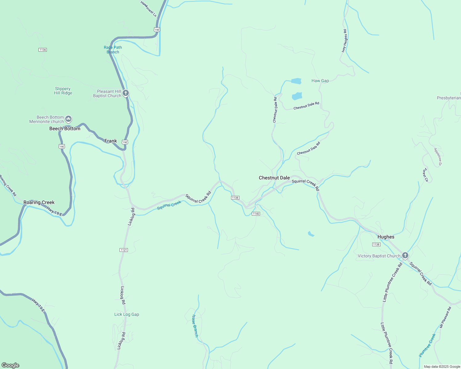 map of restaurants, bars, coffee shops, grocery stores, and more near 2274 Squirrel Creek Road in Newland