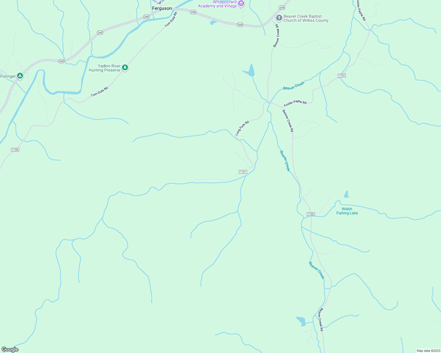 map of restaurants, bars, coffee shops, grocery stores, and more near 1102 Long Fork Road in Ferguson