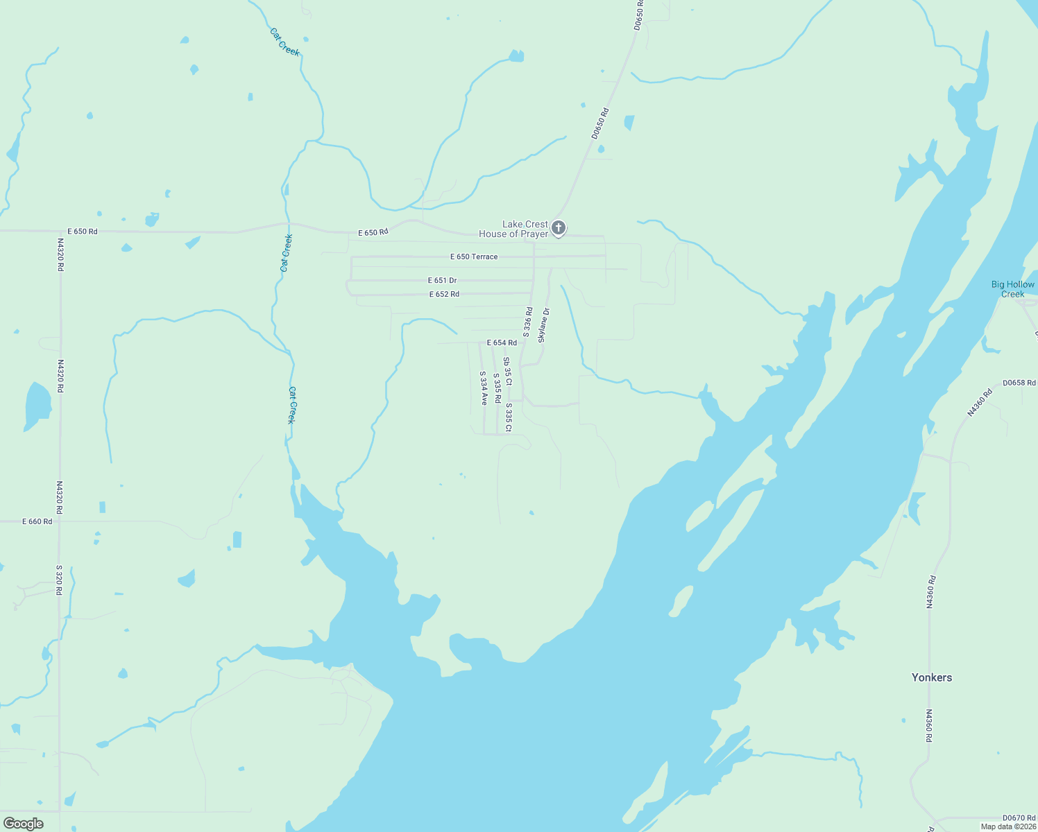 map of restaurants, bars, coffee shops, grocery stores, and more near 65663 South 336 Road in Chouteau