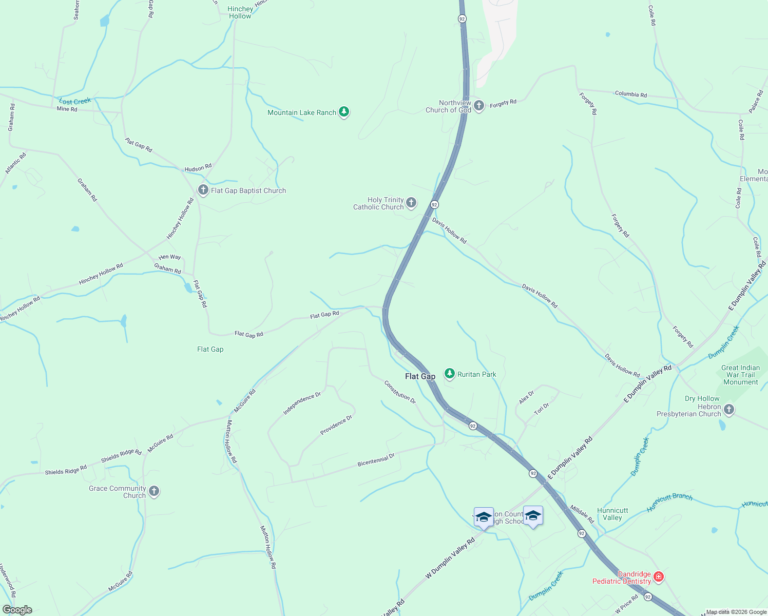 map of restaurants, bars, coffee shops, grocery stores, and more near 419 McGuire Road in Jefferson City