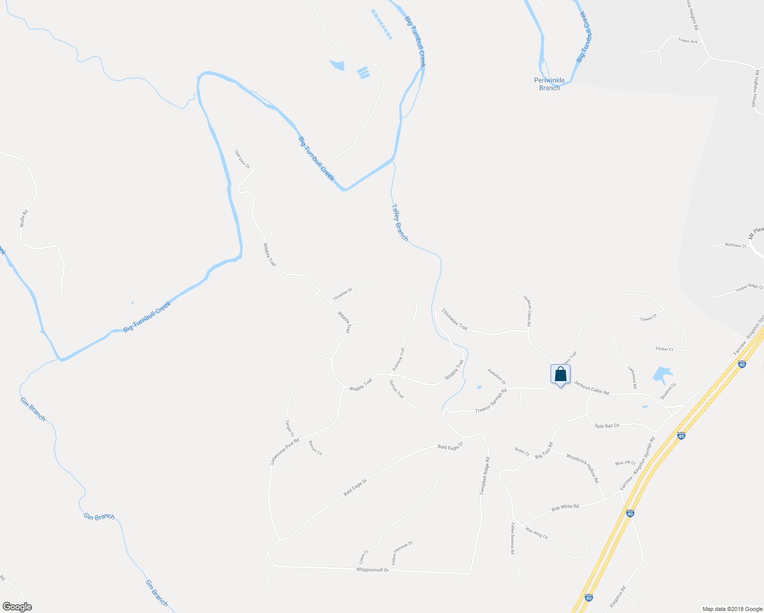 map of restaurants, bars, coffee shops, grocery stores, and more near 1007 Gold Finch Court in Kingston Springs