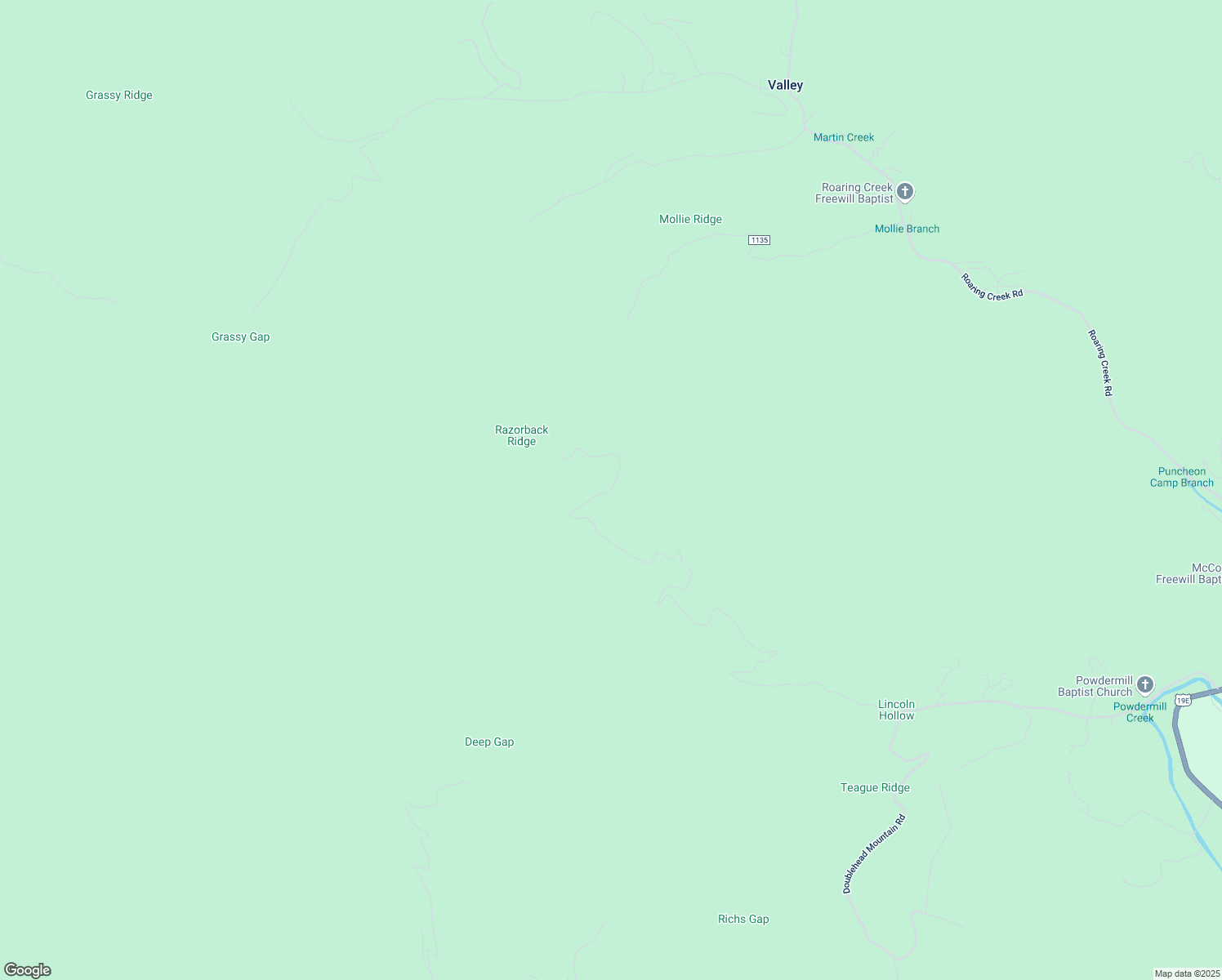 map of restaurants, bars, coffee shops, grocery stores, and more near 3336 Powdermill Creek Road in Newland