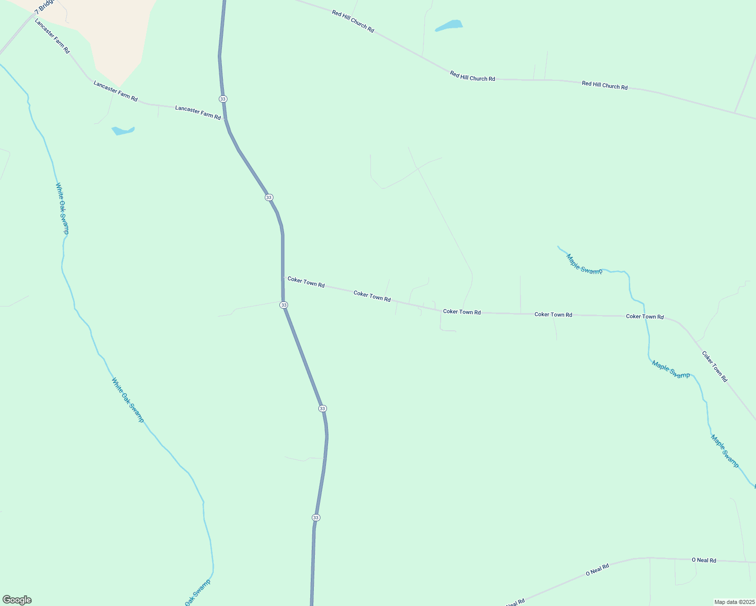 map of restaurants, bars, coffee shops, grocery stores, and more near 474 Coker Town Road in Whitakers