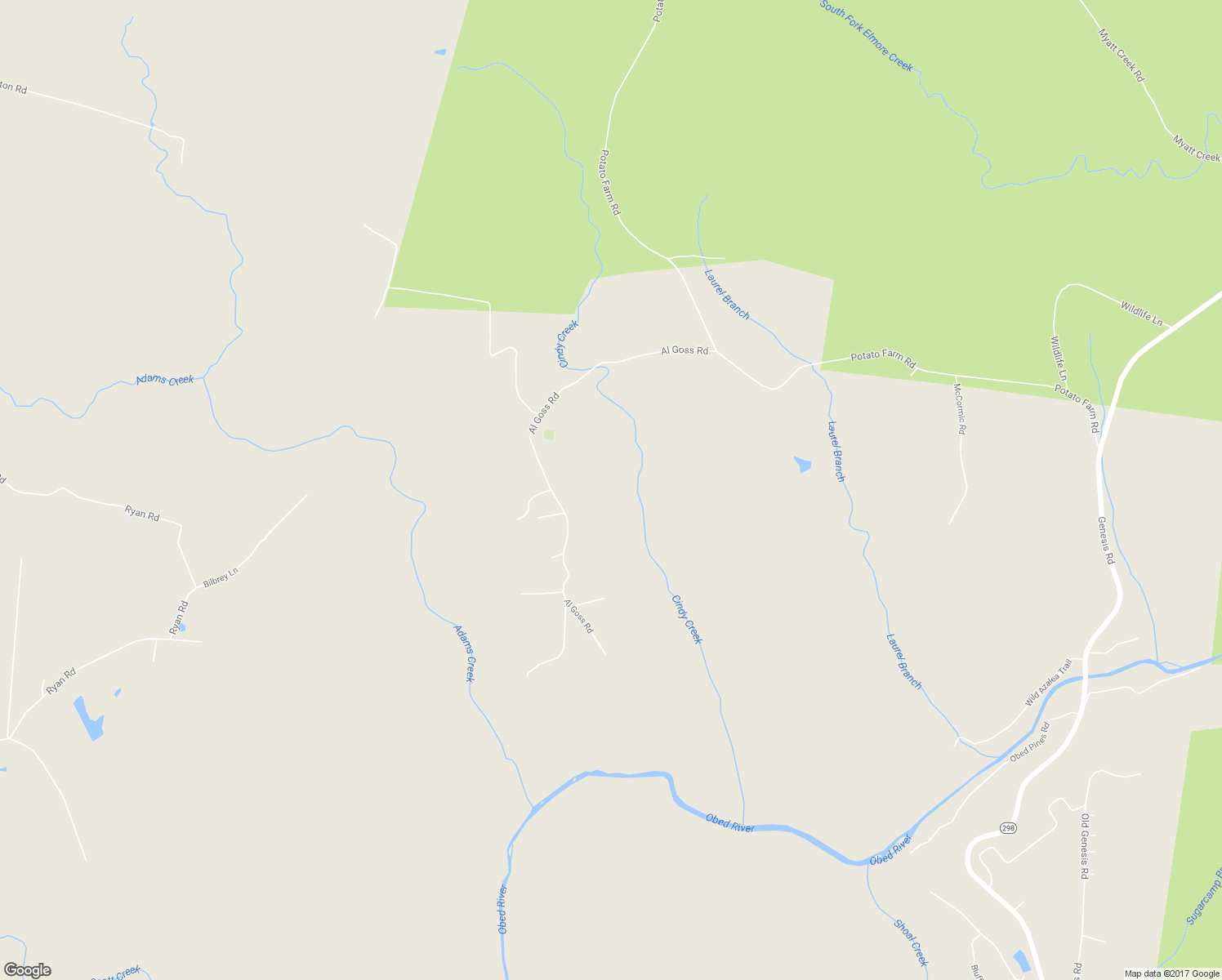 map of restaurants, bars, coffee shops, grocery stores, and more near 1397 Al Goss Road in Crossville