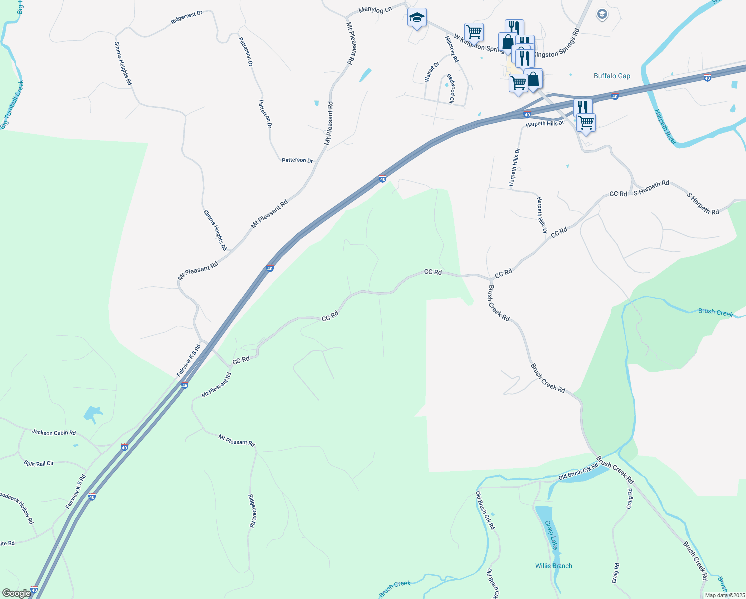1455 CC Road, Kingston Springs TN Walk Score