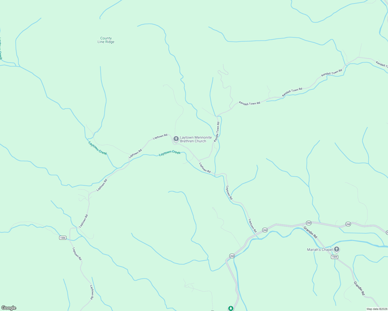 map of restaurants, bars, coffee shops, grocery stores, and more near 3036 Laytown Road in Lenoir
