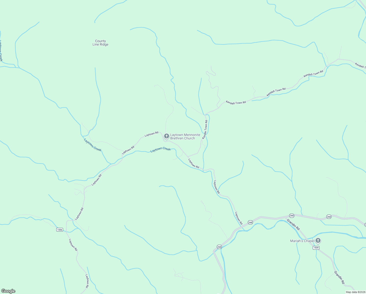 map of restaurants, bars, coffee shops, grocery stores, and more near 3036-7140 Laytown Road in Lenoir