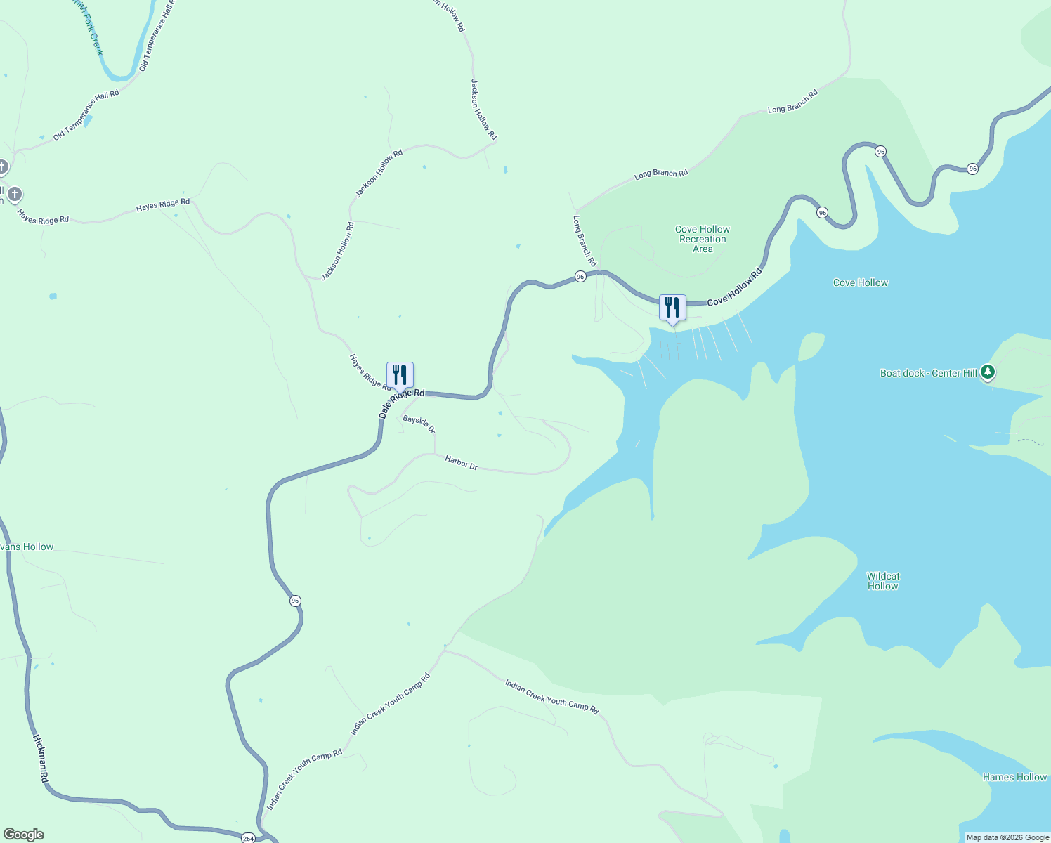 map of restaurants, bars, coffee shops, grocery stores, and more near 120 Bay Drive in Lancaster