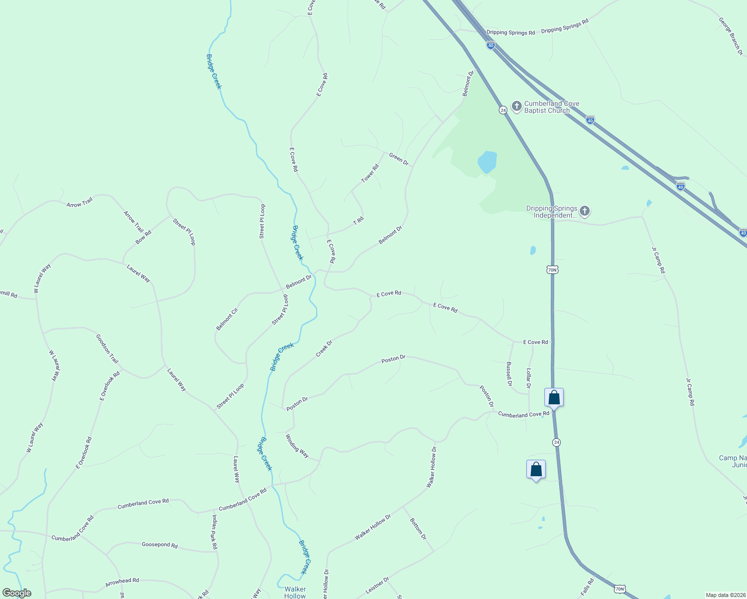 map of restaurants, bars, coffee shops, grocery stores, and more near 372 East Cove Road in Monterey