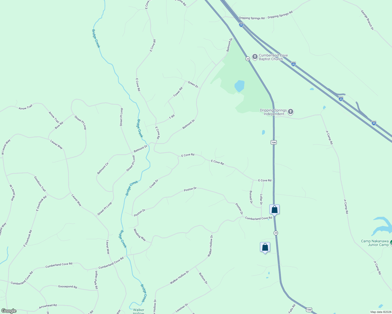 map of restaurants, bars, coffee shops, grocery stores, and more near 359 East Cove Road in Monterey