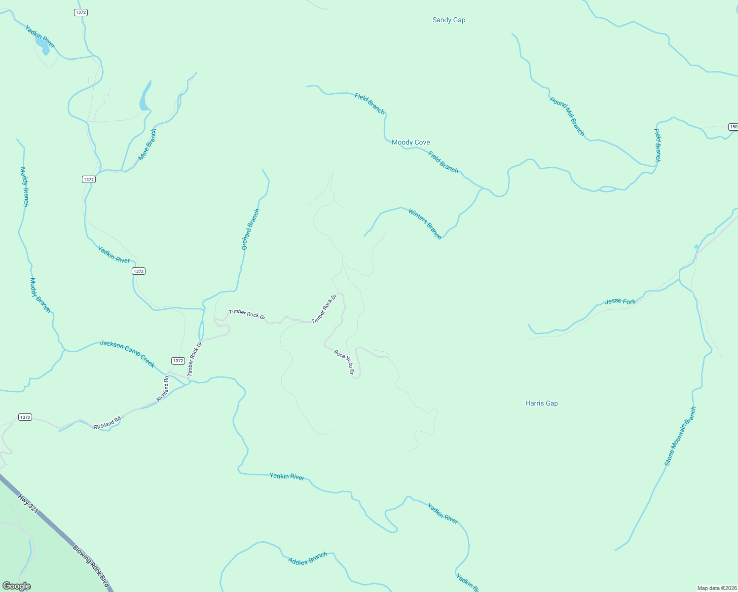 map of restaurants, bars, coffee shops, grocery stores, and more near 6733 Fire Crest Lane in Lenoir