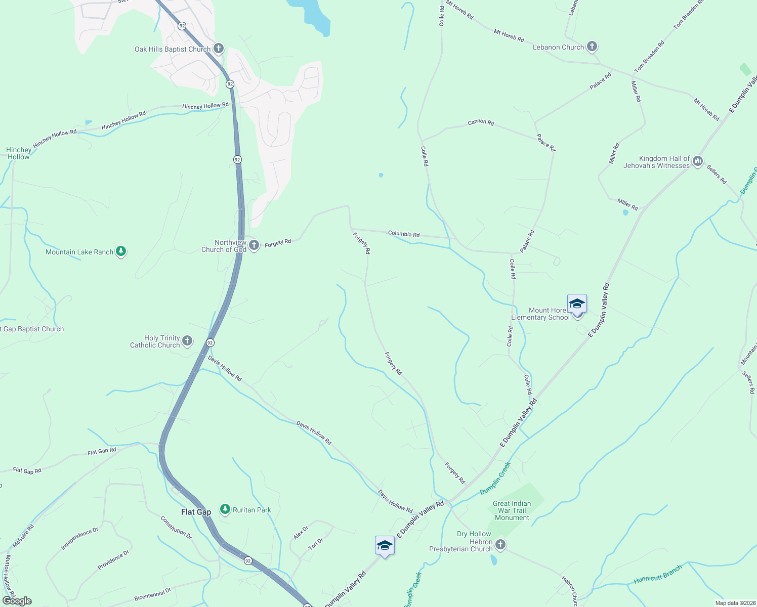 map of restaurants, bars, coffee shops, grocery stores, and more near 728 Forgety Road in Jefferson City
