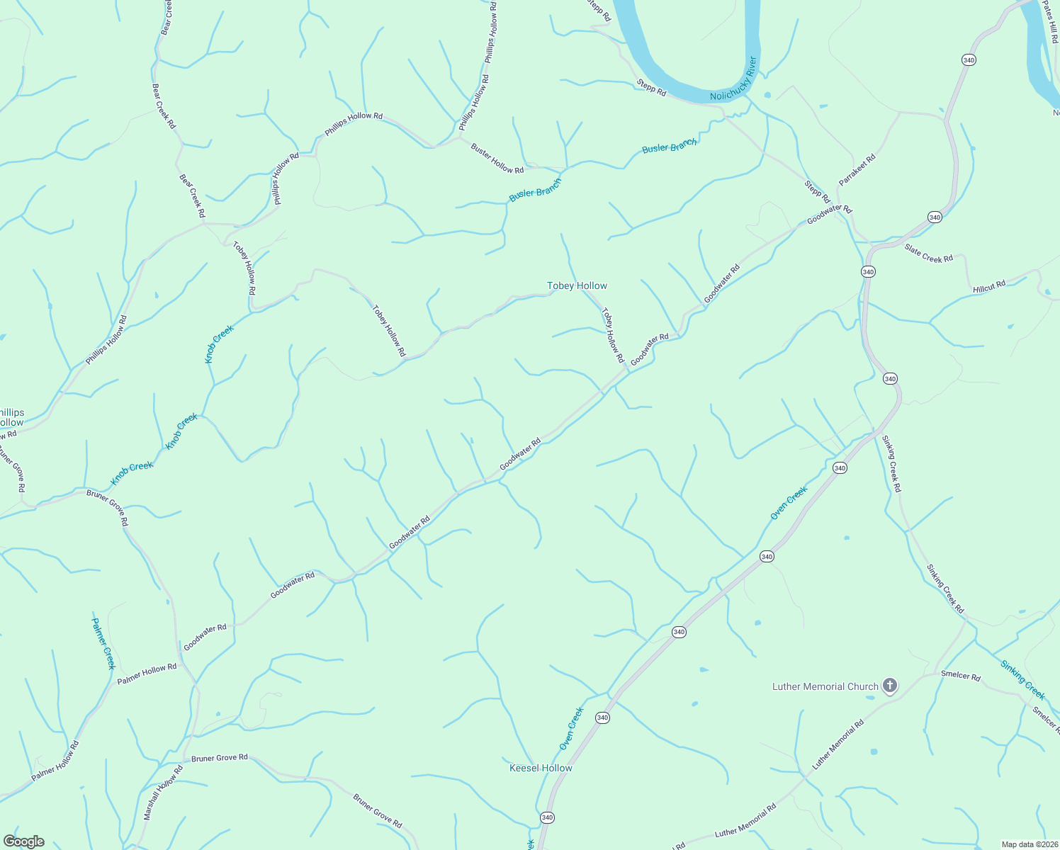 map of restaurants, bars, coffee shops, grocery stores, and more near 1567 Goodwater Road in Bybee