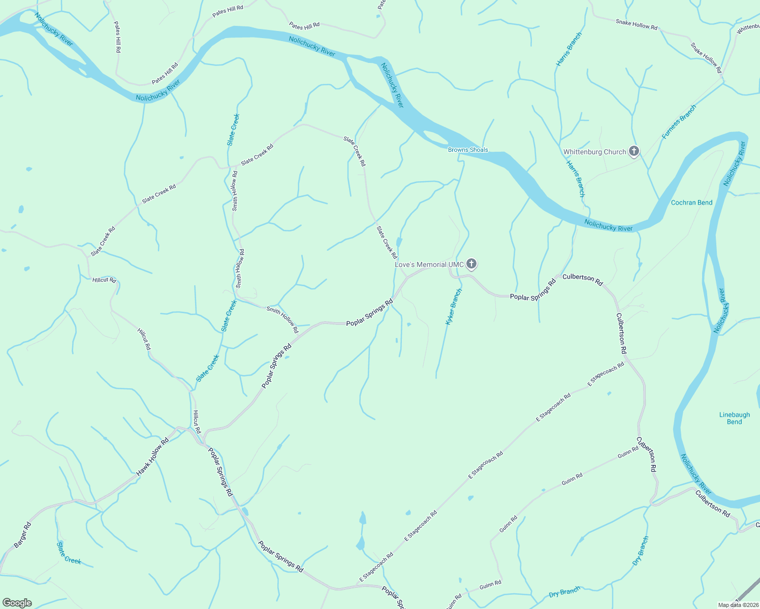 map of restaurants, bars, coffee shops, grocery stores, and more near 3000-3060 Poplar Springs Road in Greeneville