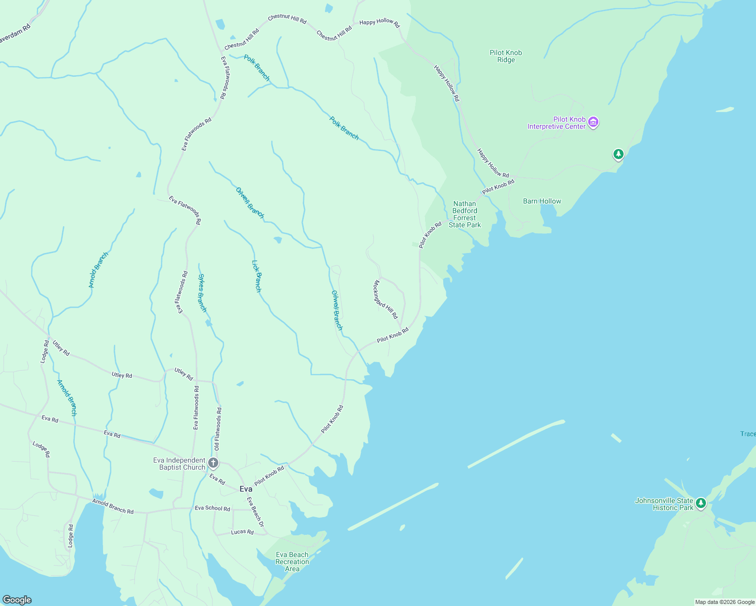 map of restaurants, bars, coffee shops, grocery stores, and more near 181 Mockingbird Hill Road in Eva