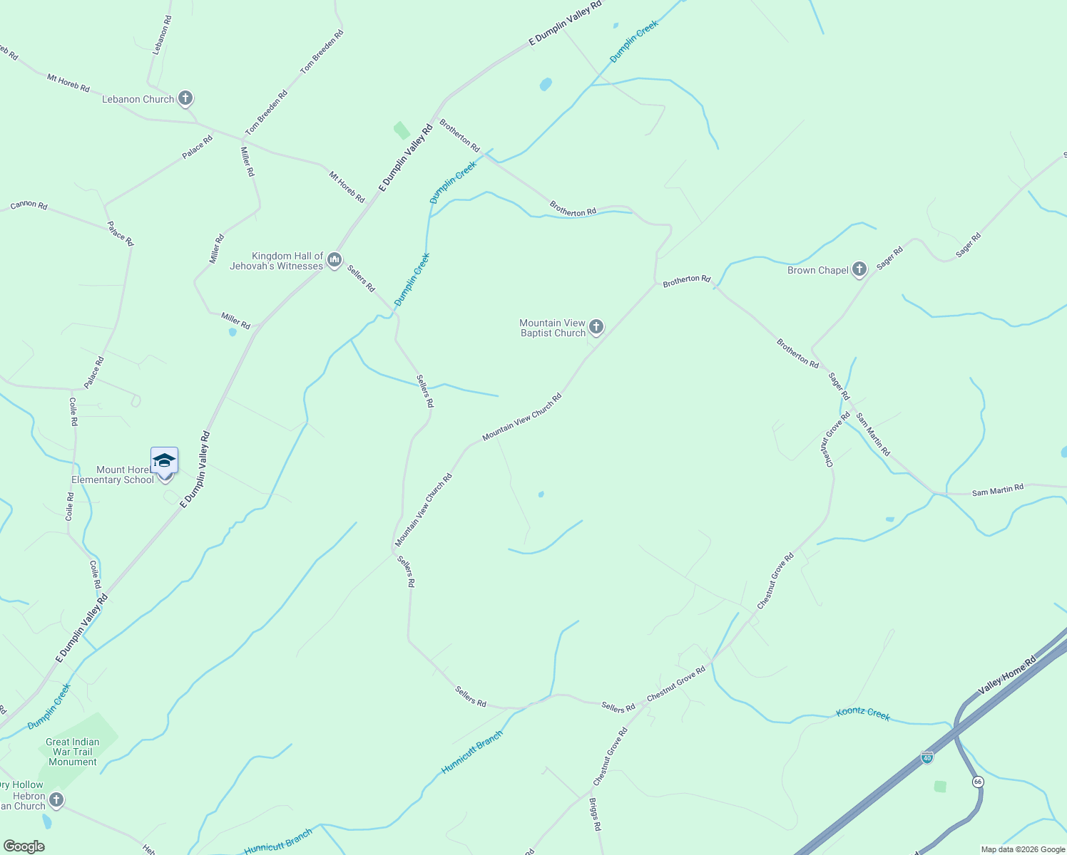map of restaurants, bars, coffee shops, grocery stores, and more near 1160-1258 Mountain View Road in Jefferson City