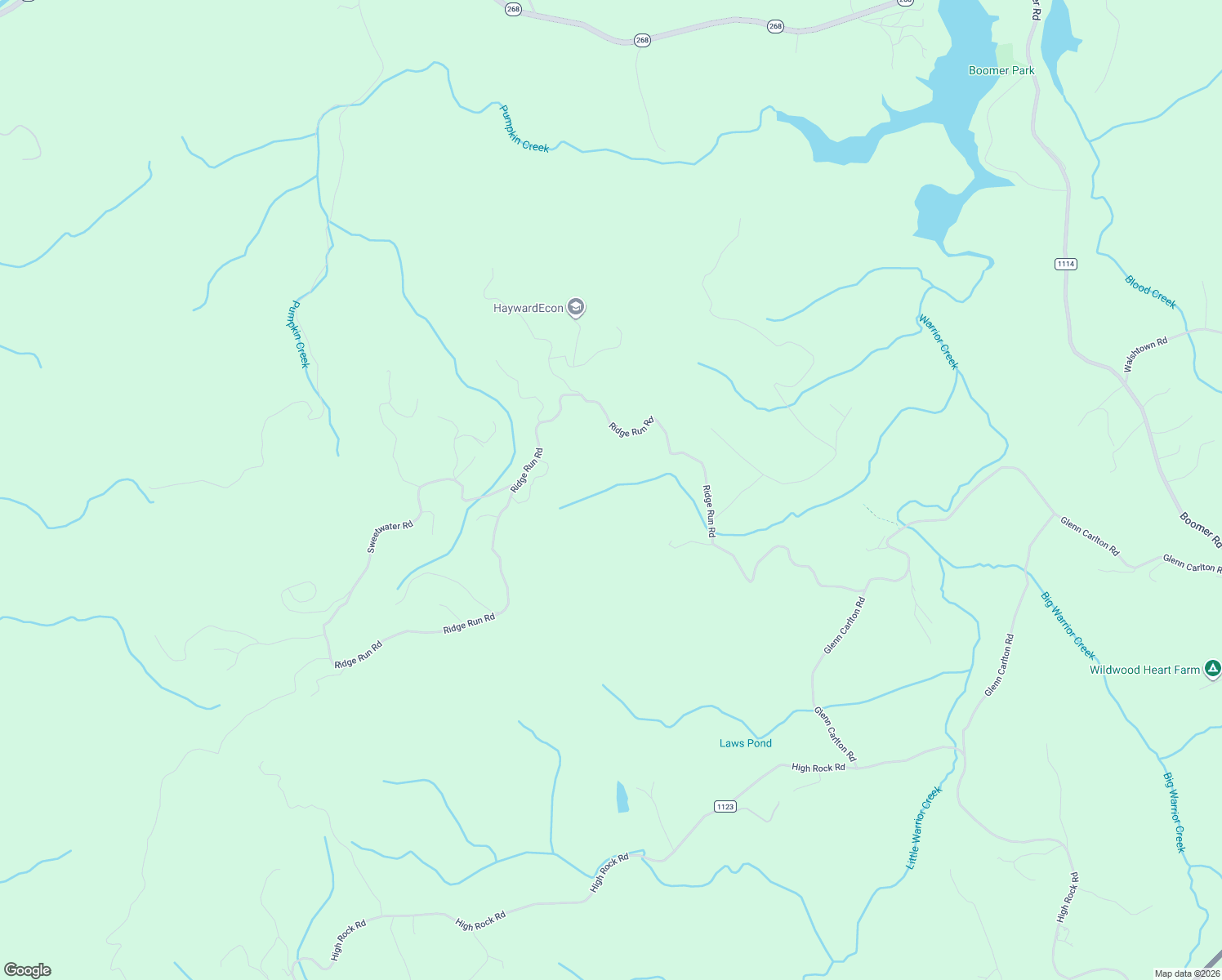 map of restaurants, bars, coffee shops, grocery stores, and more near 836 Mars Mountain Road in Boomer