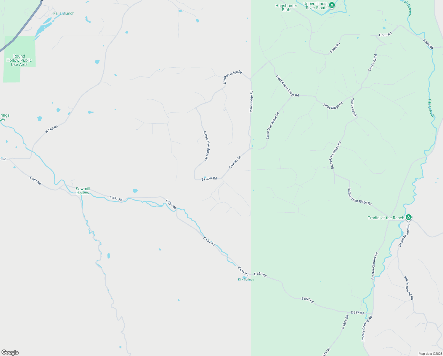 map of restaurants, bars, coffee shops, grocery stores, and more near North Starr Ridge Road in Tahlequah